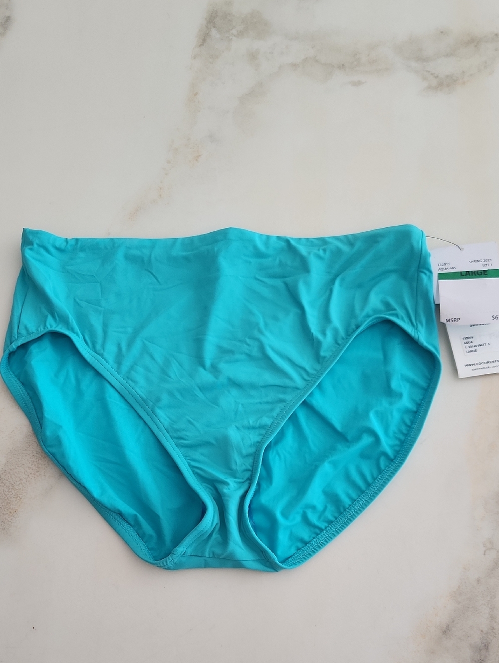 Women's Turquoise Swim Briefs - Unbranded